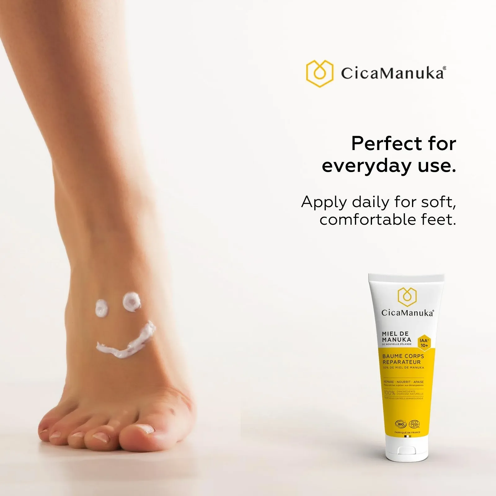 Восстанавливающий крем для ног CicaManuka с медом манука IAA15+ 75 мл, фото №4 Восстанавливающий крем для ног CicaManuka с медом манука IAA15+ 75 мл, фото №4