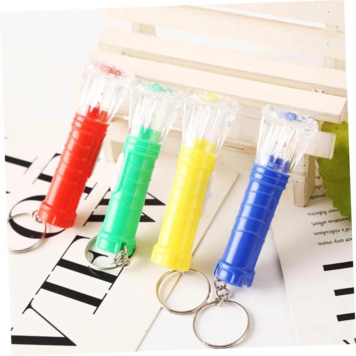 Фонарик карманный Yardwe 10 шт. Брелок Подарок для детей Мини фонарик Портативный ручной фонарик Брелок-подвеска, фото №8