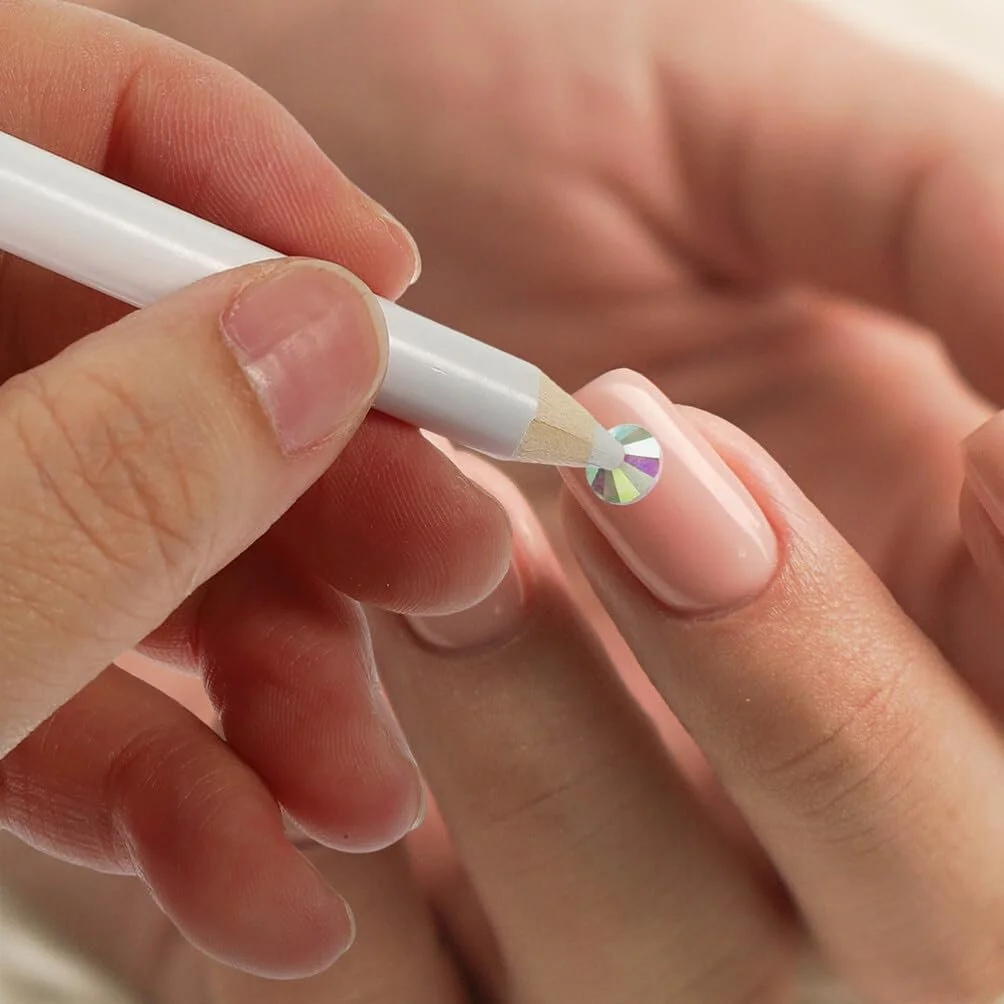 Набір для нігтів TEHAUX Прикраса для нігтів Серце, дорогоцінні камені, плоскі підвіски, діаманти для манікюру, кристали, скляні прикраси для обличчя, фото №3