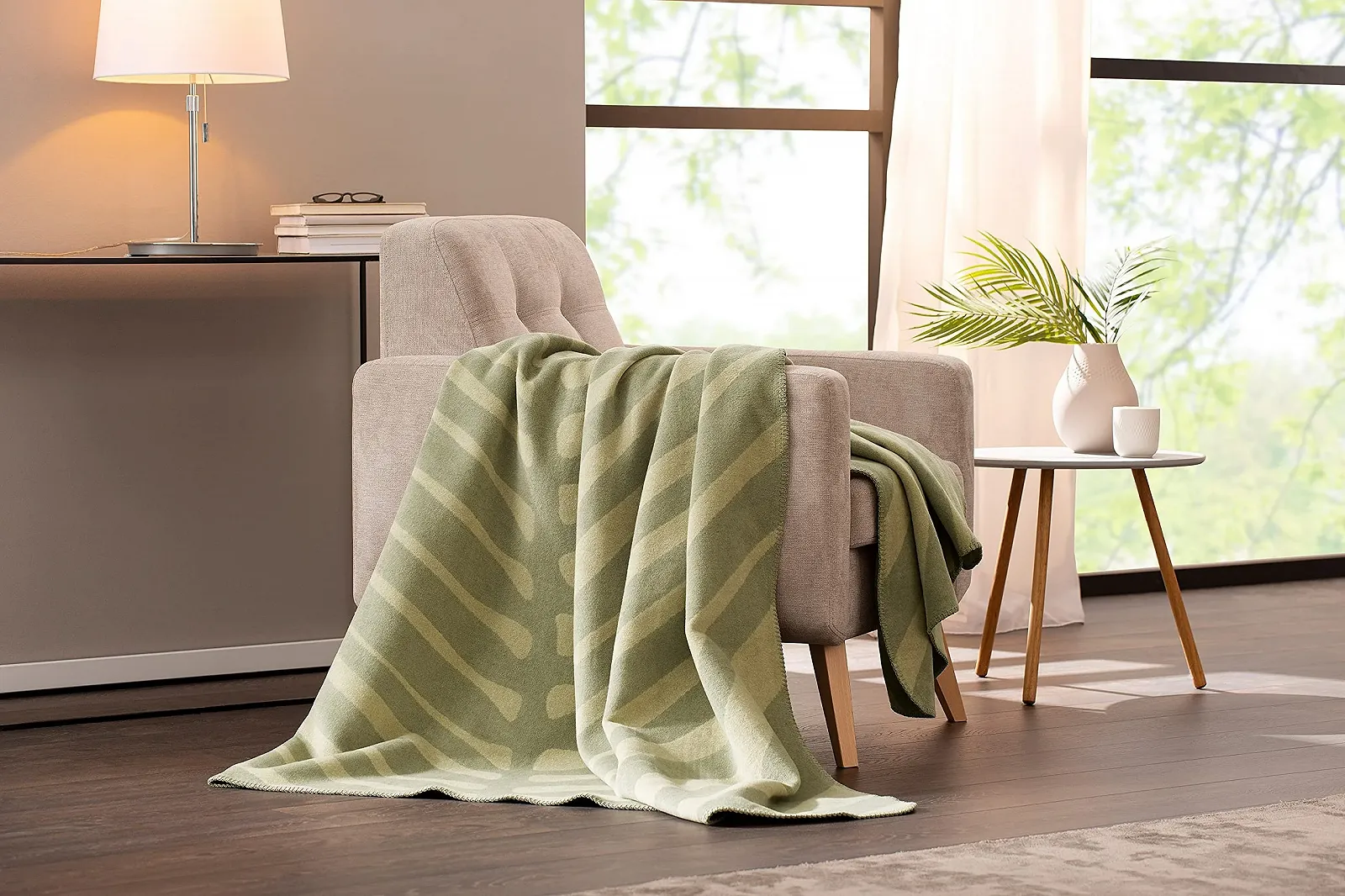 Одеяло Villeroy & Boch Soft Leaf Meadow Мягкое одеяло Зеленый, 150 x 200 см, фото №2