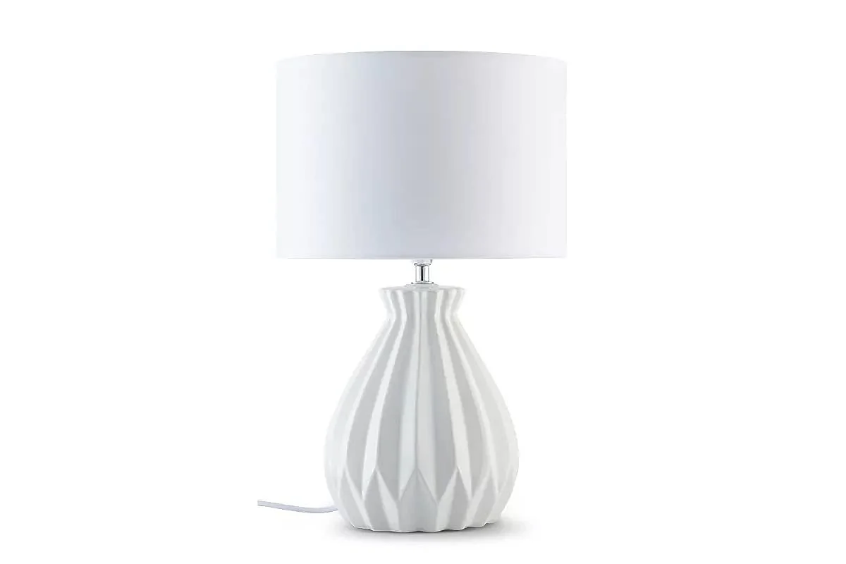 Настільна лампа konsimo FABO Для вітальні спальні та передпокою Біла, фото №1