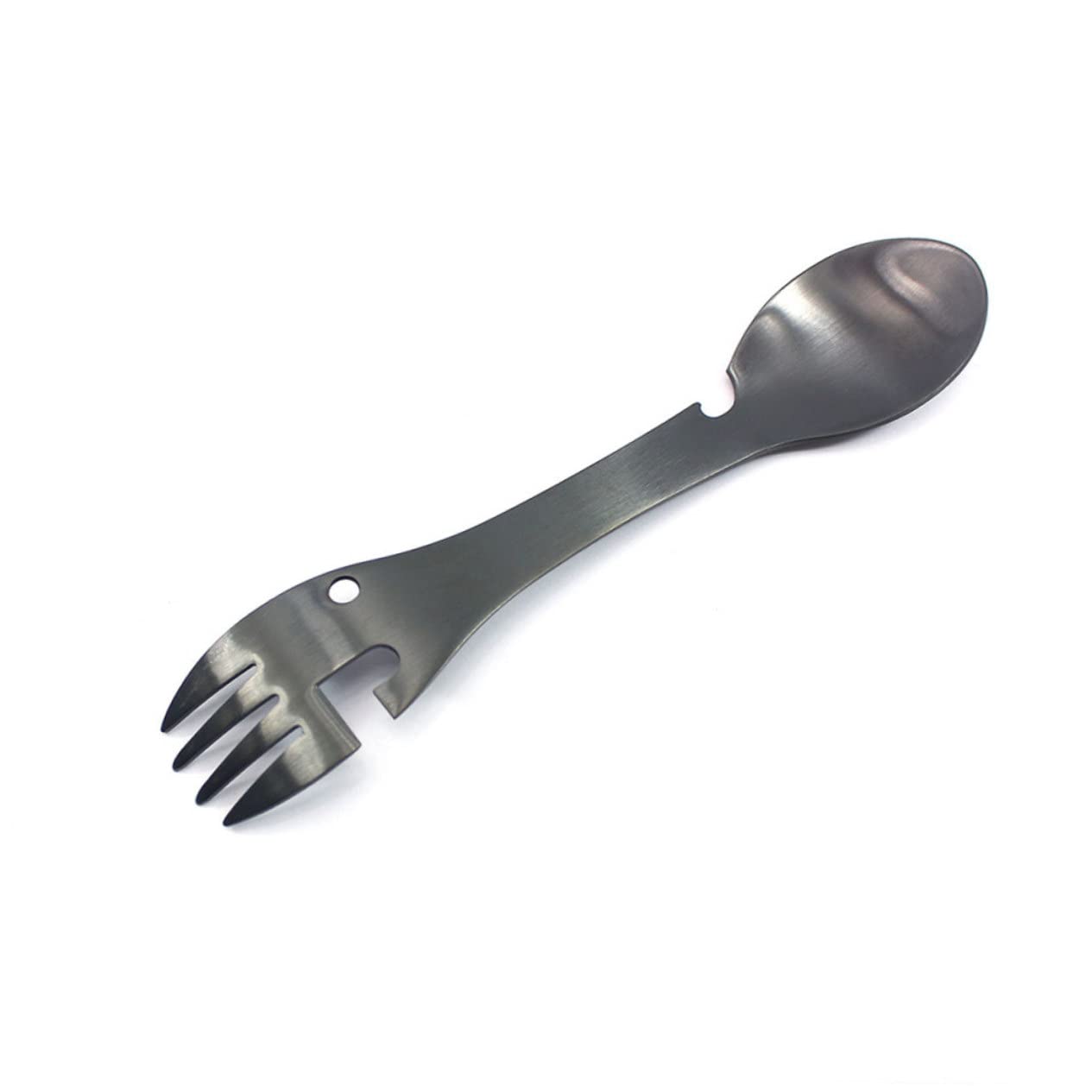 Набор Sosoport 8 Ложек Открывалка для консервов Нержавеющая сталь Туристическая Нержавеющая сталь Вилка для фруктов Кемпинг, фото №3