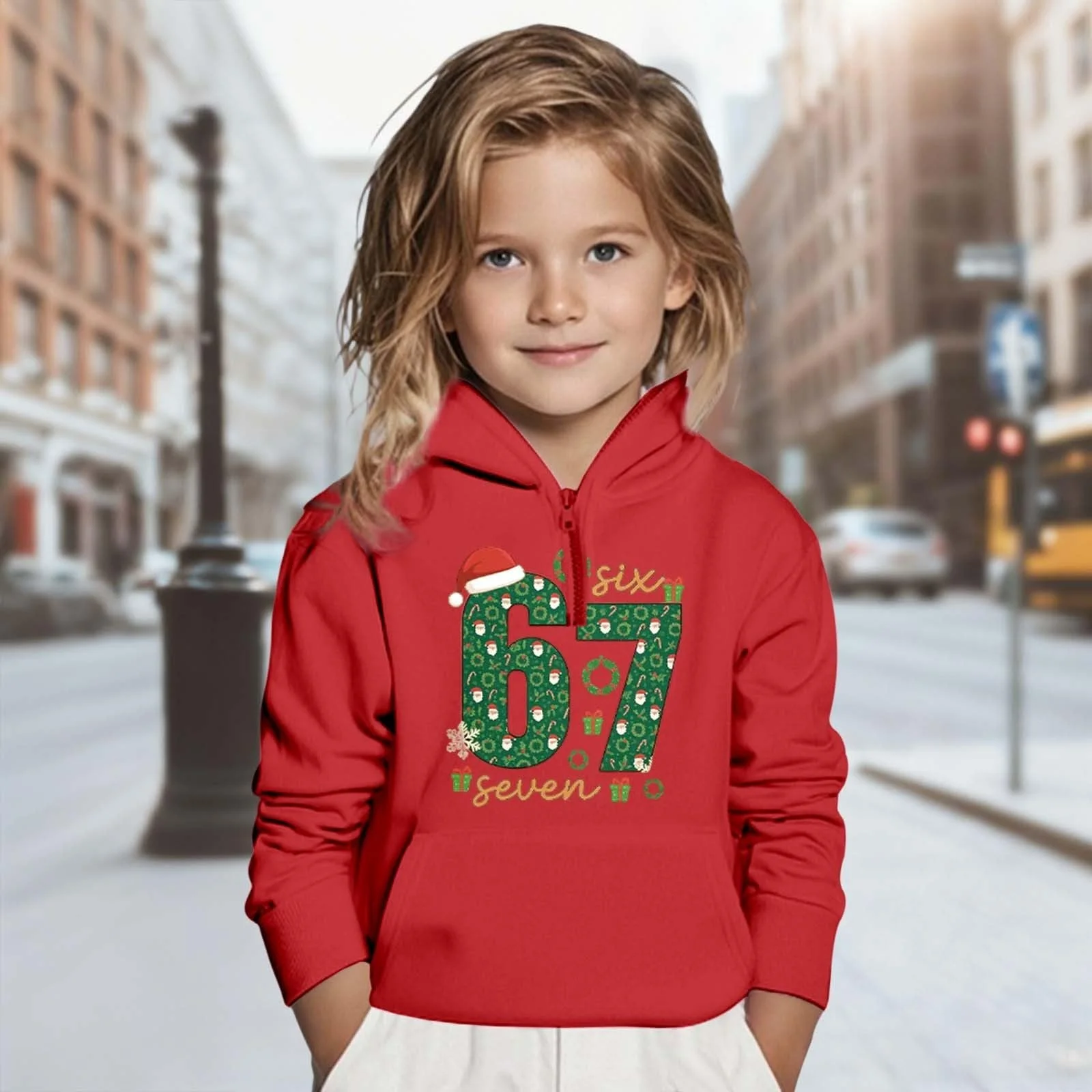 Пуловер подростковый, свитшот с принтом 67, худи для мальчиков, свитеры, пуловеры, джемпер Essentials, флисовая куртка, спортивный костюм, фото №3