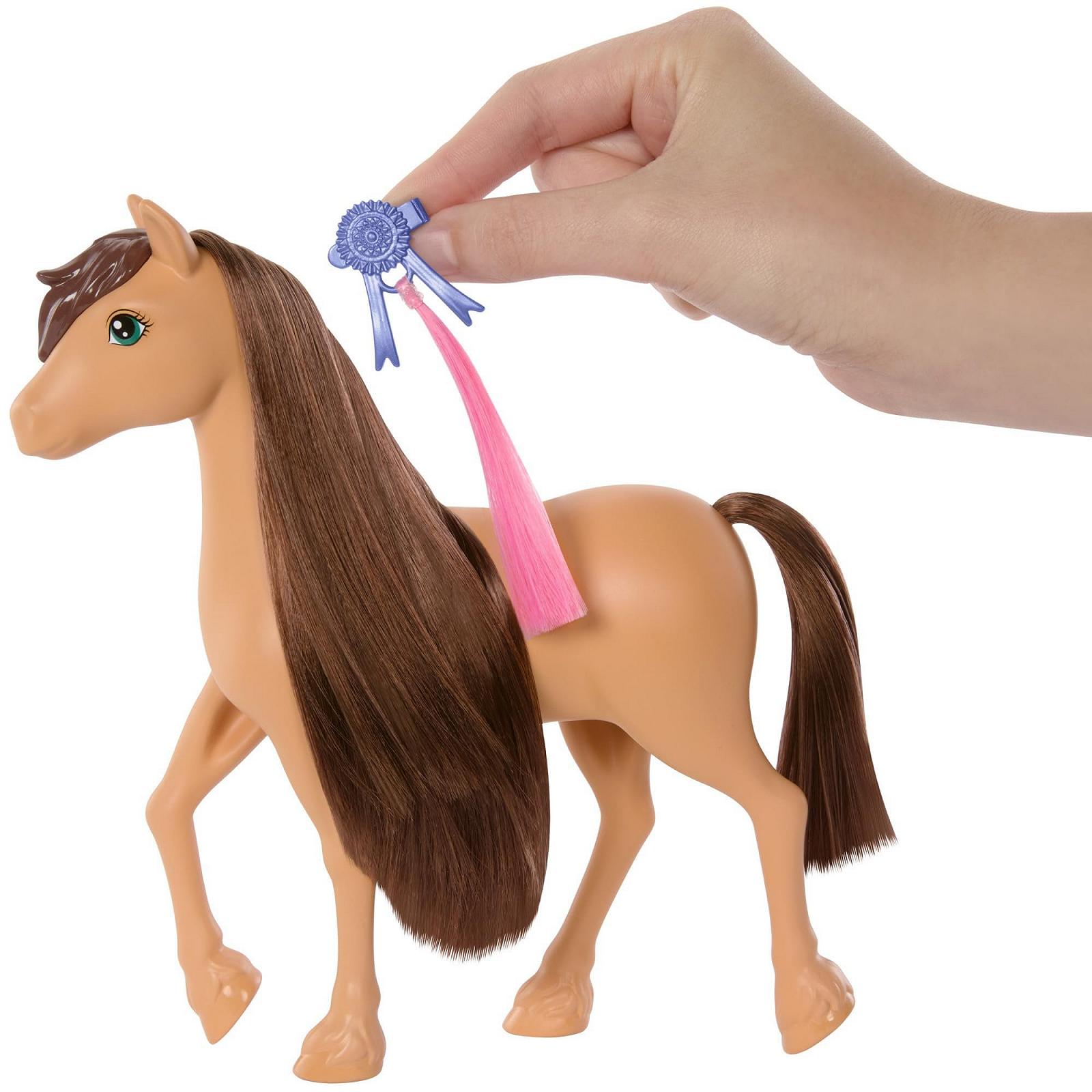 Кінь Barbie Pony Pepper і аксесуари за мотивами серіалу Netflix «Пригоди загадкового коня» для розчісування та стилізації, від 3 років, HXJ37, фото №2
