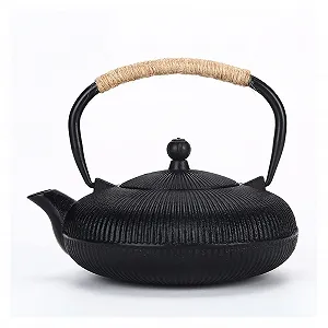 Чайник Чавунний з фільтром Плоский для кип'ятіння води Електрична керамічна плита 800 мл - Фото 1