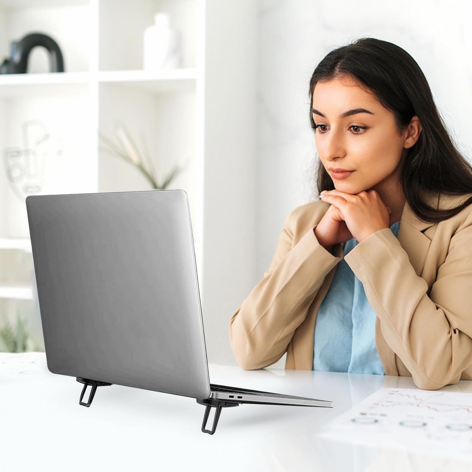 Підставка для ноутбука складана портативна регульована по висоті, непомітна конструкція, фото №6 Підставка для ноутбука складана портативна регульована по висоті, непомітна конструкція, фото №6