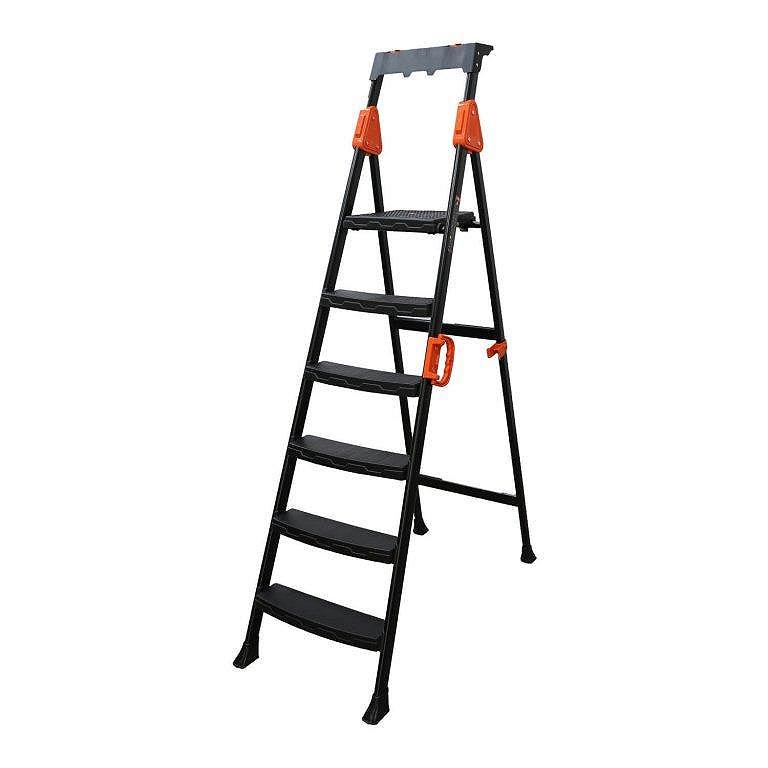 Драбина-стремянка сталь Dnipro-M DS 6 сх, фото №1
