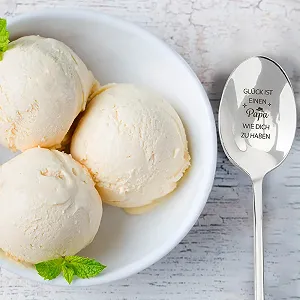 Ложка для тата Brand Без серії Модель З написом Нержавіюча сталь synthetic.ua - Фото 1