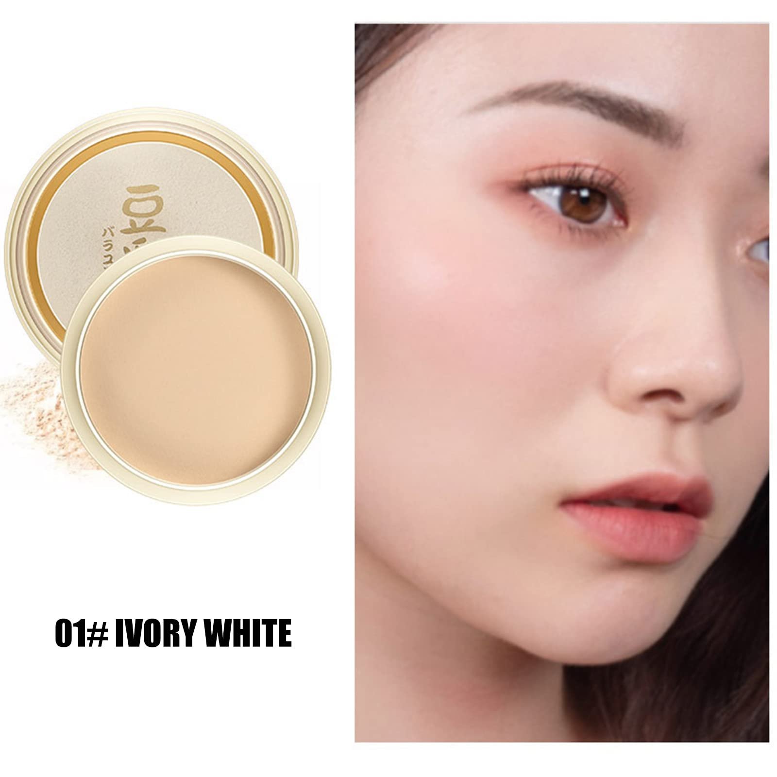 Пудра Розсипчаста для обличчя Japanese Concealer Set Makeup Matte Oil Control Repair Facial Whitening Honey Powder Firming Foundation, фото №4
