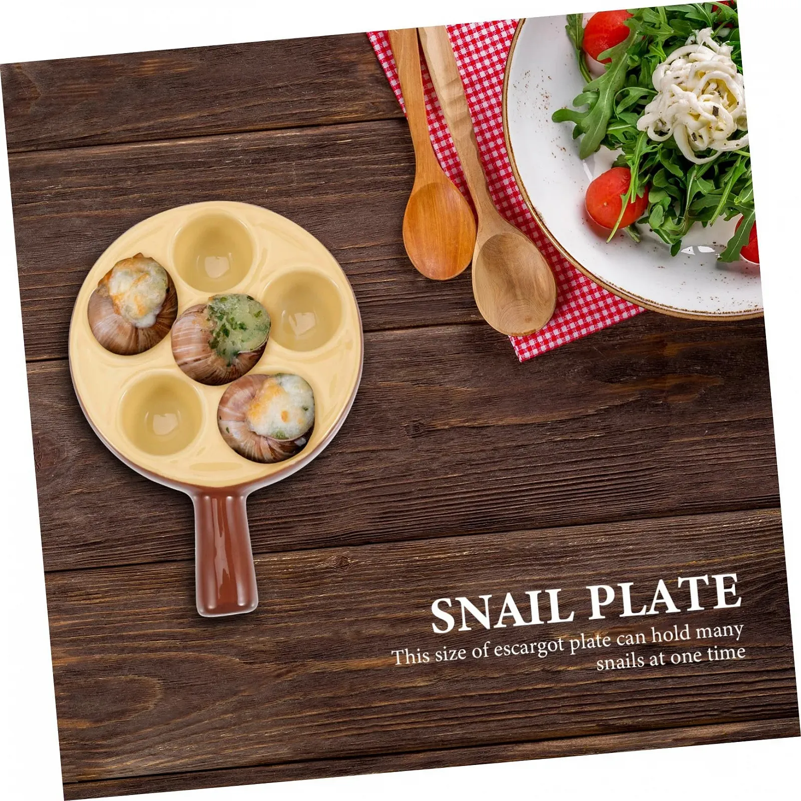 Форма для запекания улиток NOLITOY керамическая с несколькими углублениями универсальная для морепродуктов, фото №7