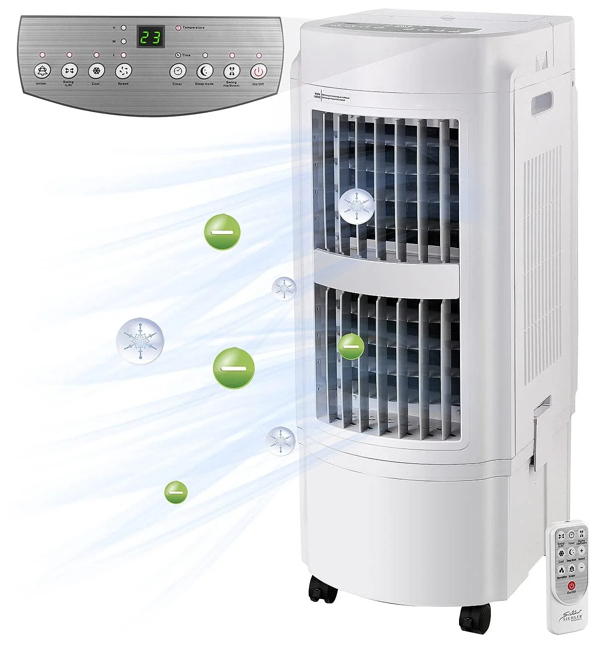 Охладитель воздуха Sichler Haushaltsgeräte 3-в-1 20 л 100 Вт, фото №2