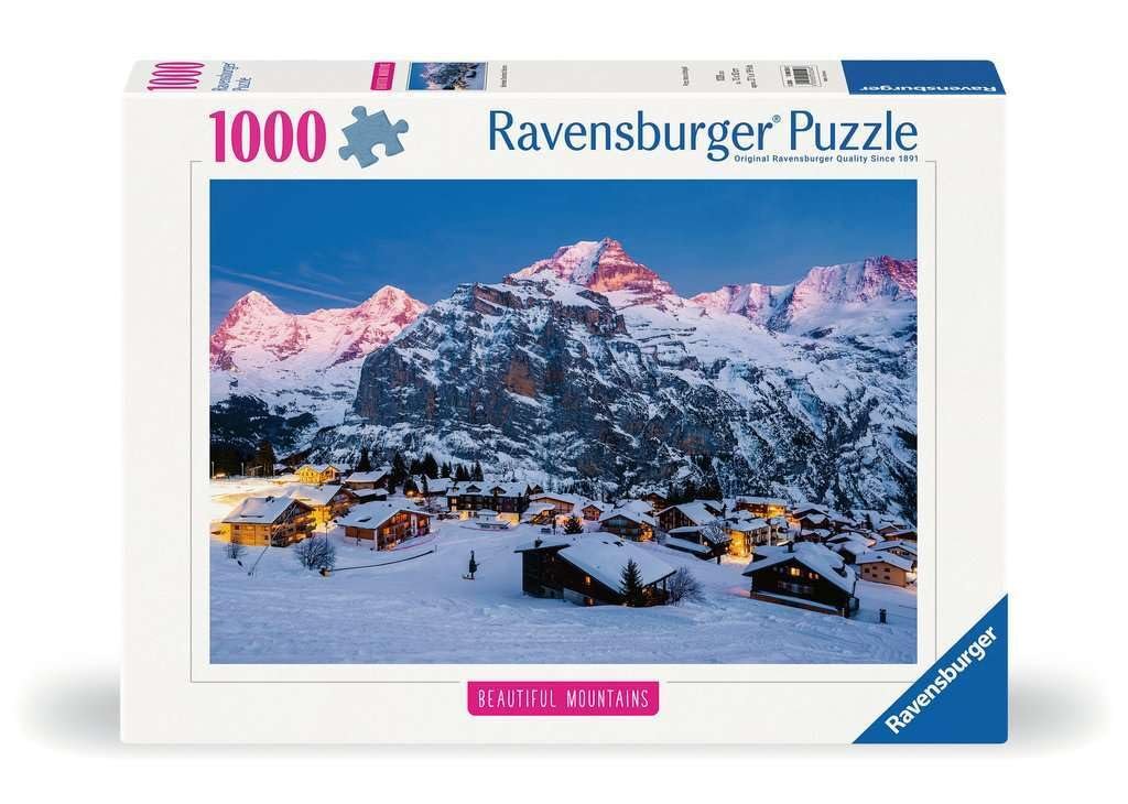 Пазлы Ravensburger Beautiful Mountains Bernese Oberland, Mürren 12000254 1000 деталей, фото №1