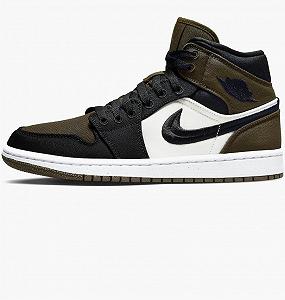 Кроссовки Jordan 1 Mid Olive Toe (W) 36.5 - Фото 1