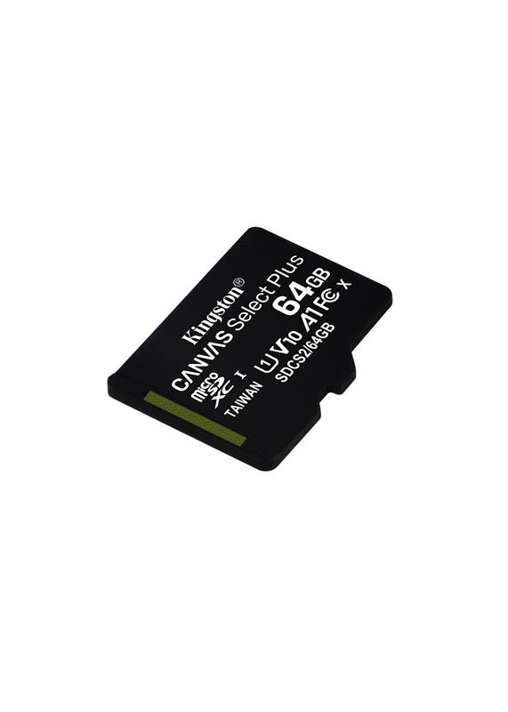 Карта памяти MicroSDXC 64GB UHS-I Class 10 Kingston Canvas Select Plus R100MB/s SDCS2/64GBSP, фото №2