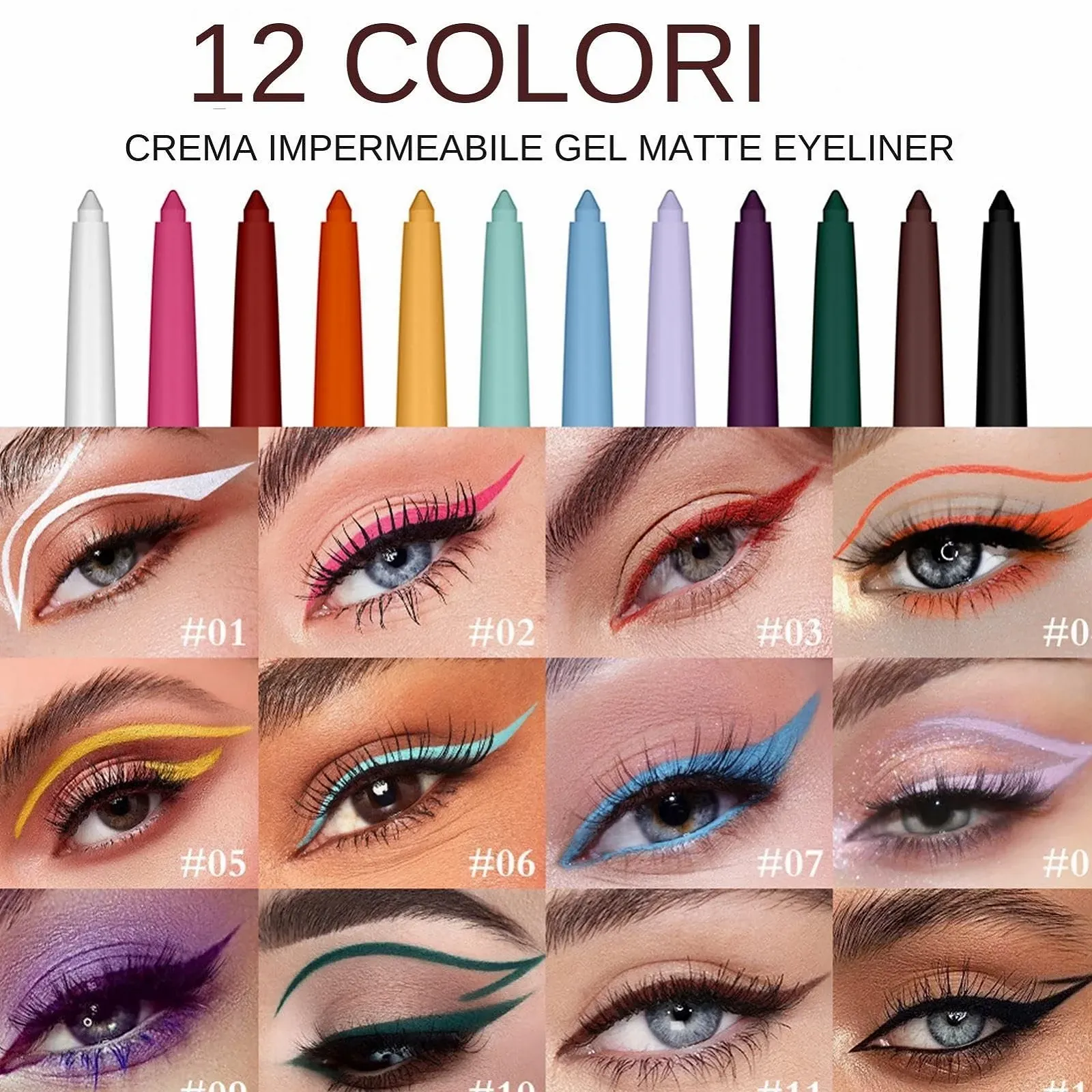 Підводка для очей  Матовий набір рідких, фото №5