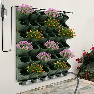 Вертикальный настенный цветочный горшок штабелируемый с автоматической системой полива 36 шт Зеленый цена на synthetic.ua - Фото 1 Вертикальный настенный цветочный горшок штабелируемый с автоматической системой полива 36 шт Зеленый synthetic.ua - Фото 1