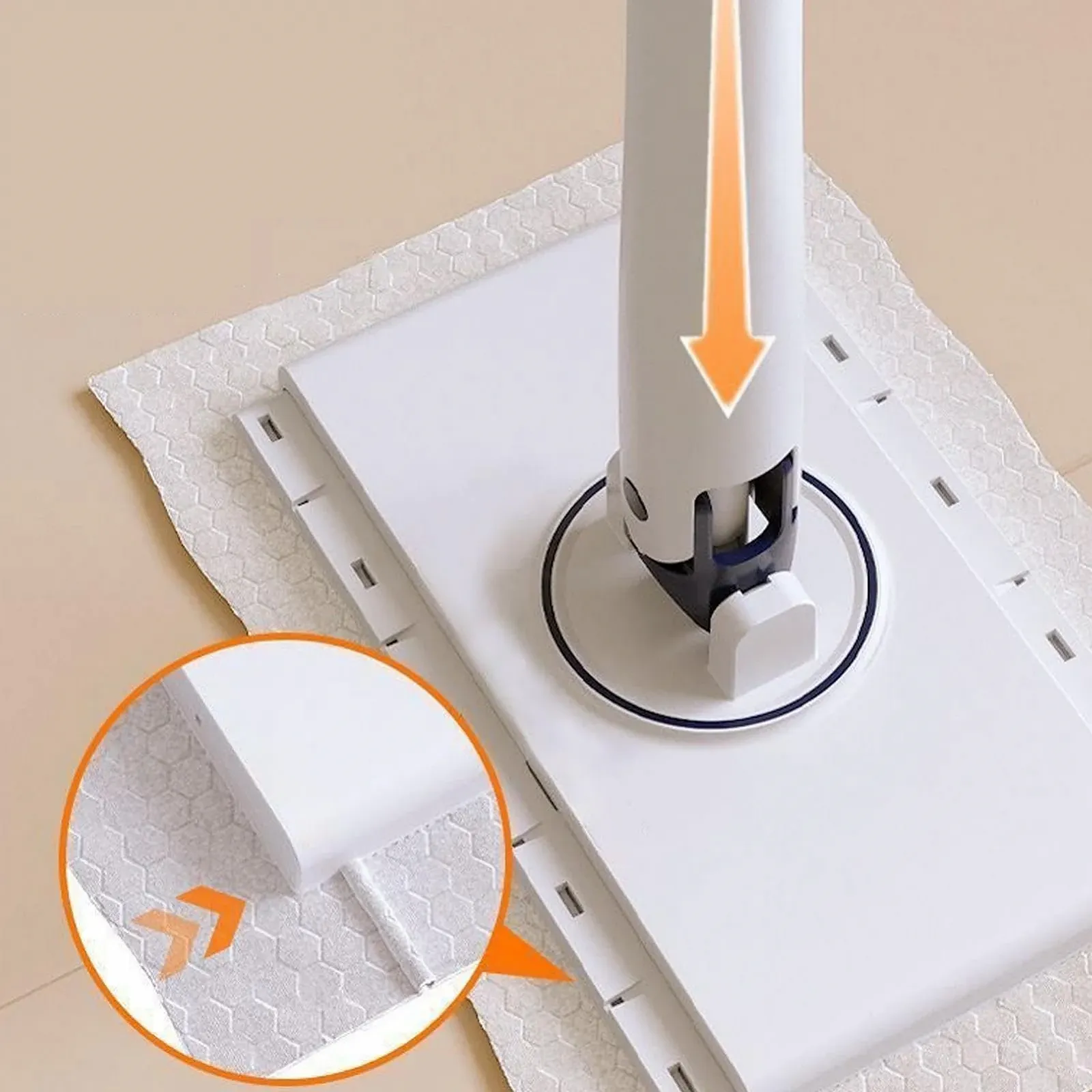 Швабра компактная с автоматической сменой салфетки для твердых полов деревянная, фото №6 Швабра компактная с автоматической сменой салфетки для твердых полов деревянная, фото №6