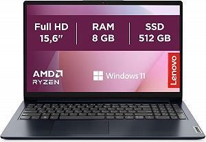 Ноутбук 15.6" Lenovo IdeaPad 1 15ALC7 AMD Ryzen 7 5700U RAM 8ГБ SSD 512ГБ Windows 11 (UKR) - Фото 1