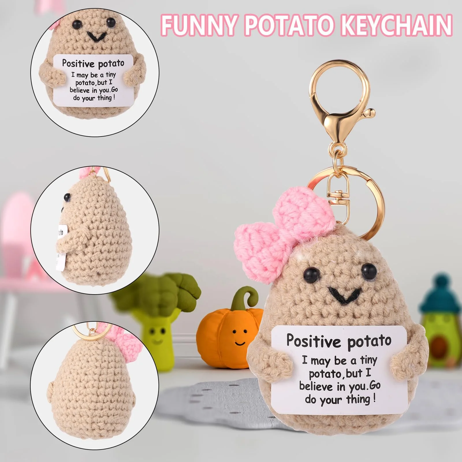 lasuroa Positive Potato 12,5 см Sweet Potato для емоційної підтримки з карткою натхнення, фото №3 lasuroa Positive Potato 12,5 см Sweet Potato для емоційної підтримки з карткою натхнення, фото №3