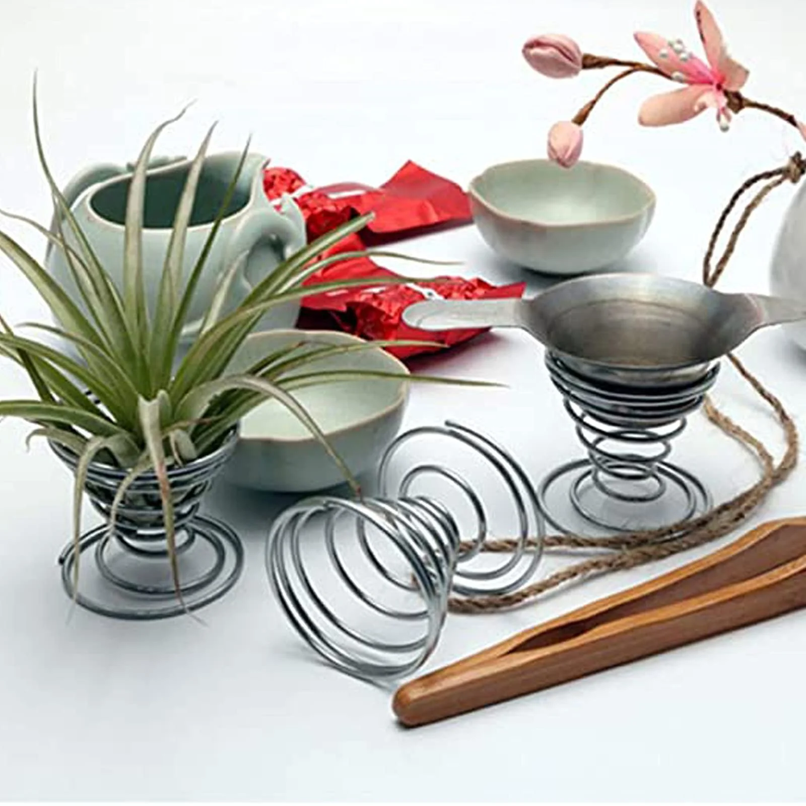 Держатели для тилландсий Набор из 6 шт. металлические проволочные Мини-стенды, фото №6