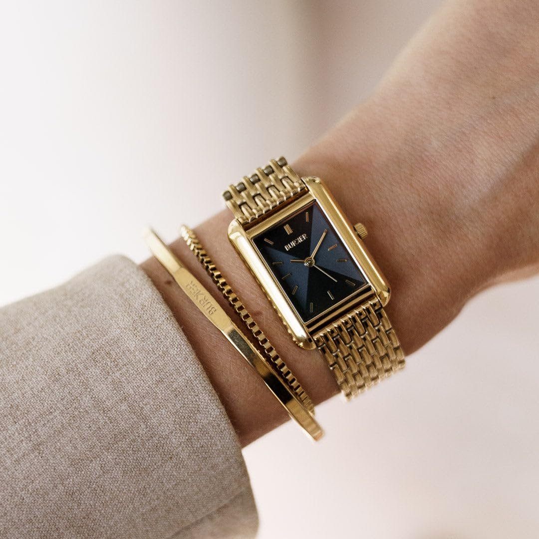 Часы Burker Watches Chloe Золотой Белый - Квадратные женские часы 28 мм, фото №4 Часы Burker Watches Chloe Золотой Белый - Квадратные женские часы 28 мм, фото №4