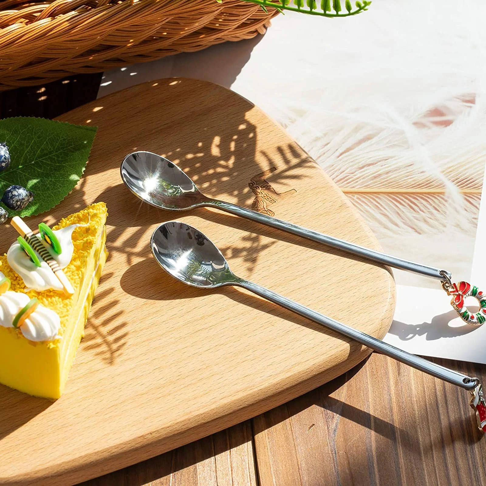 Ложка AXspeed Різдвяна, набір з 6 штук, з нержавіючої сталі, фото №7