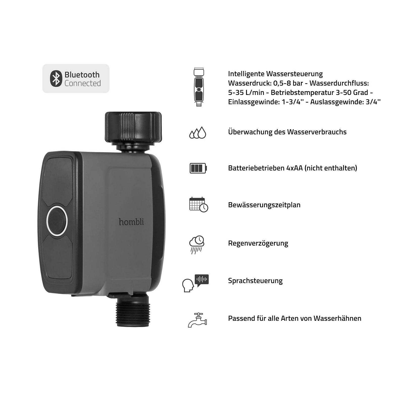 Контроллер, таймер полива Hombli Smart Bluetooth App Control Battery Operated 2 режима, фото №2