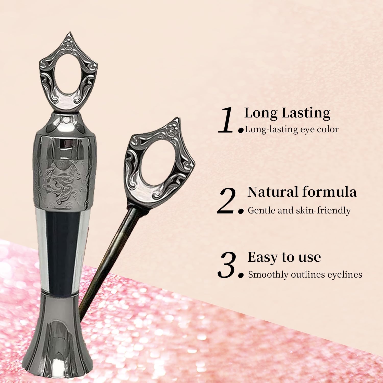 Eyeliner Natural Powder Long Lasting Smudgeproof Green, фото №3