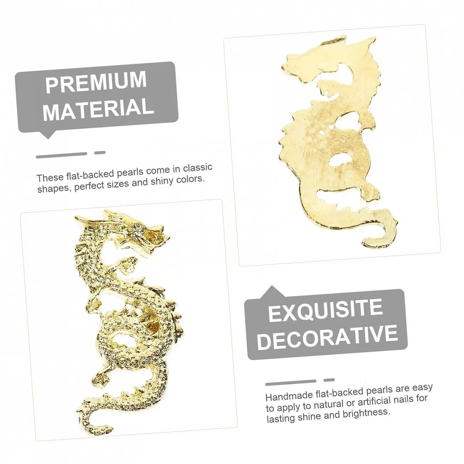 Украшения для маникюра Рождественские балерины Рождественский набор заклепок Мини Lux Украшения Рождественская магия для ногтей Аксессуары для ногтей из сплава Золотой, 20 шт, фото №2