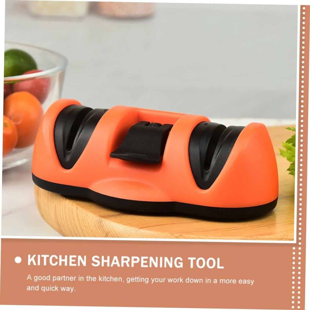 Точило для ножів UKCOCO з вакуумною присоскою 2 слоти, фото №5