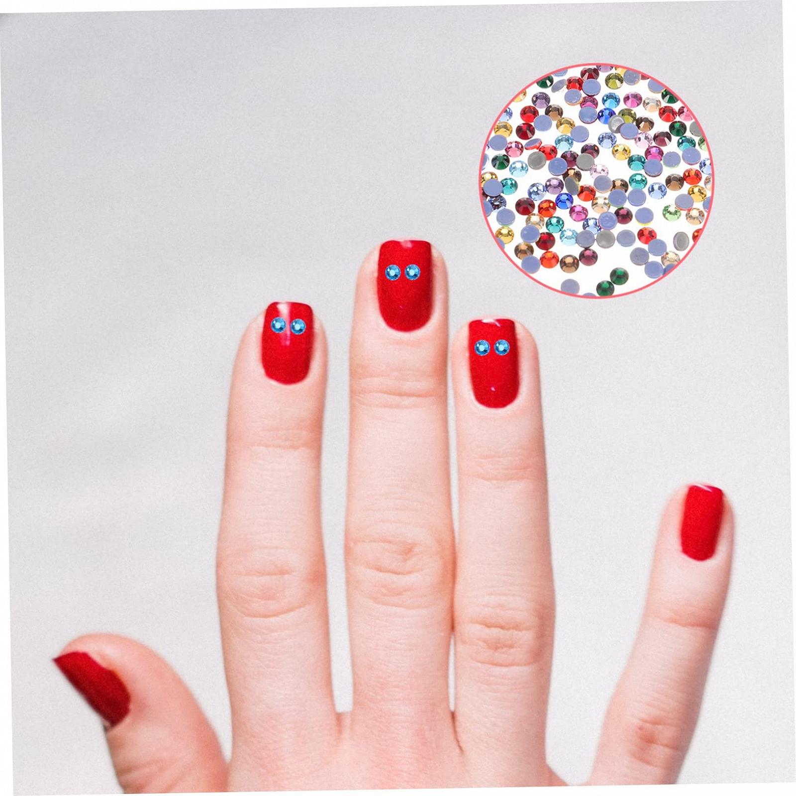 Стрази для нігтів Healeved 14плоскі, для DIY манікюру, фото №4