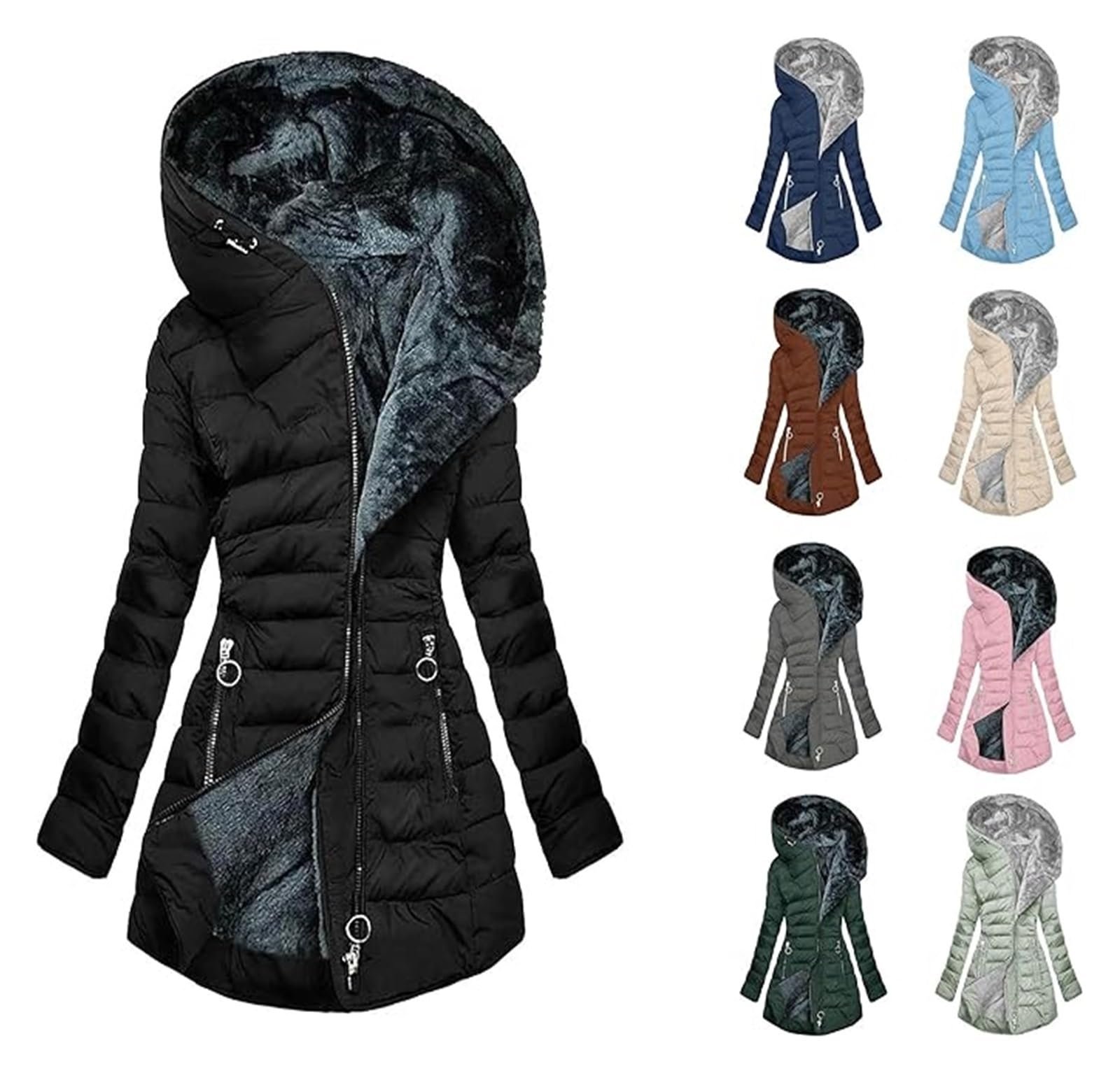 Куртка XUEBIN Зима для жінок з капюшоном, фото №6 Куртка XUEBIN Зима для жінок з капюшоном, фото №6