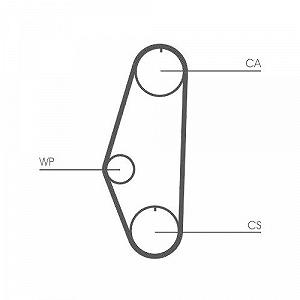 Водяний насос + комплект ременя ГРМ CONTINENTAL CTAM CT629WP1 synthetic.ua - Фото 1