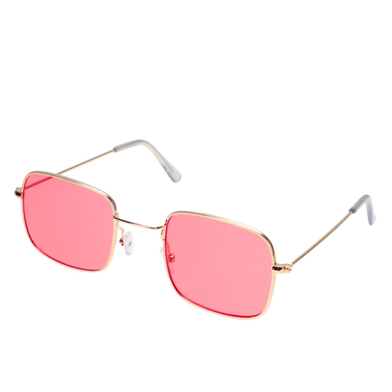 Сонцезахисні окуляри Квадратні Ретро PACKOVE Червона оправа, фото №5