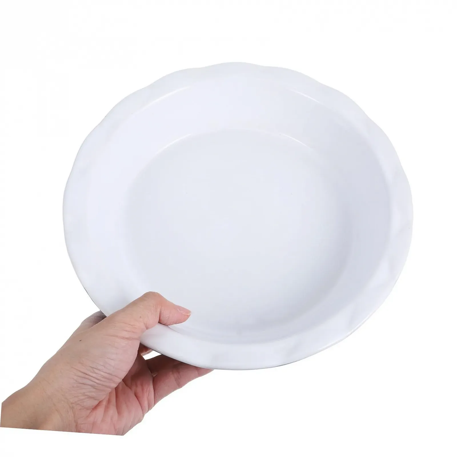 Форма для запекания Cabilock керамическая с волнистым краем глубокая круглая термостойкая., фото №8