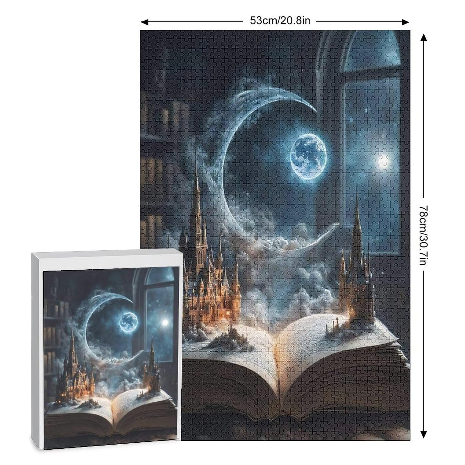 Дерев'яний пазл Book Puzzles 1000 деталей 78 x 53 см, фото №2 Дерев'яний пазл Book Puzzles 1000 деталей 78 x 53 см, фото №2