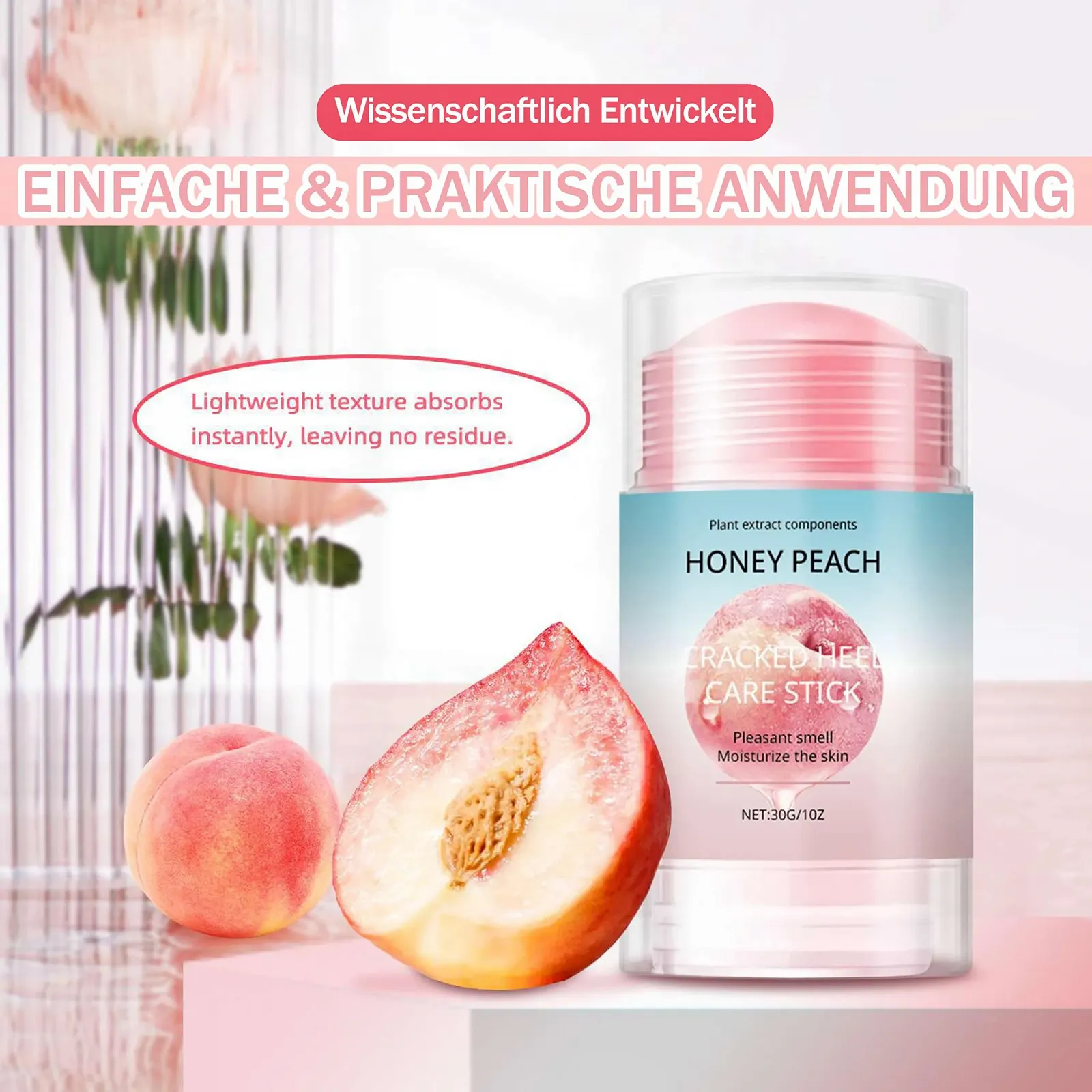 Крем для ног Beauty Peach Urea Cream 60% для потрескавшихся пяток и сухой кожи, фото №8