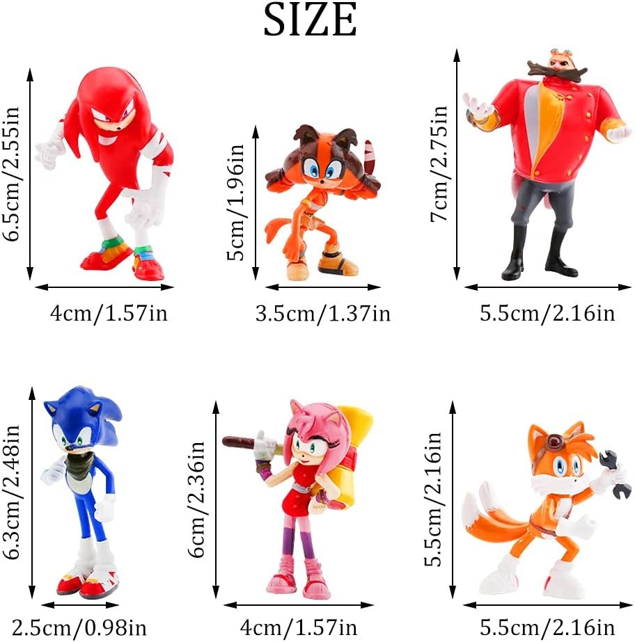 Набір фігурок Супер Сонік Їжачок Sonic the Hedgehog іграшки 6 шт 6-7 см, фото №4 Набір фігурок Супер Сонік Їжачок Sonic the Hedgehog іграшки 6 шт 6-7 см, фото №4