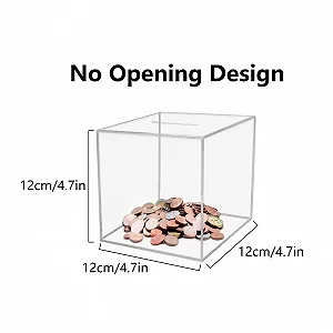 Скарбничка Clear Acrylic прозора акрилова для дорослих та дітей synthetic.ua - Фото 1