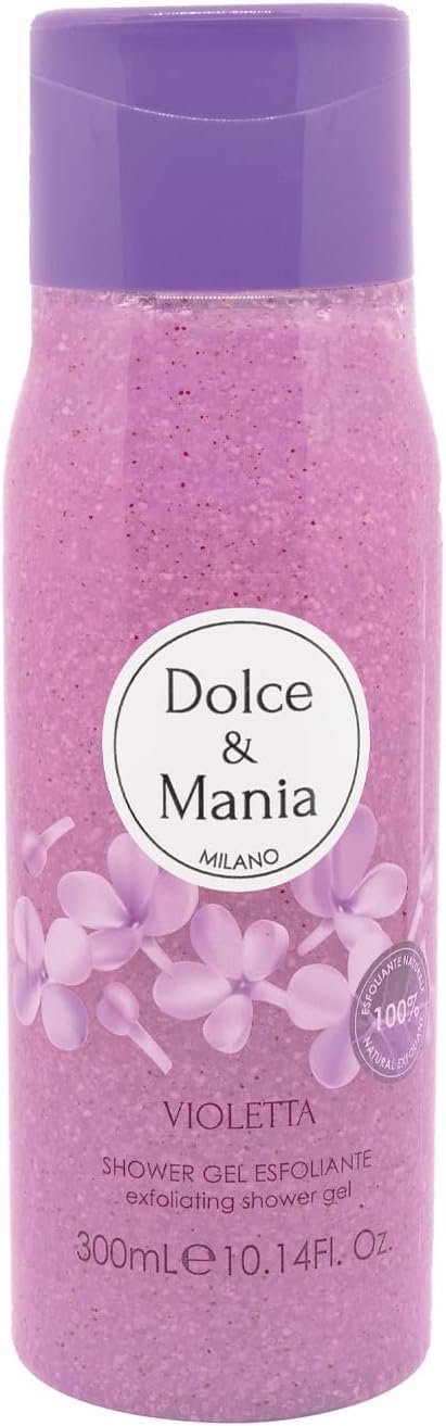 Гель-скраб для душа Dolce & Mania Violetta 300 мл с ароматом фиалки, фото №1