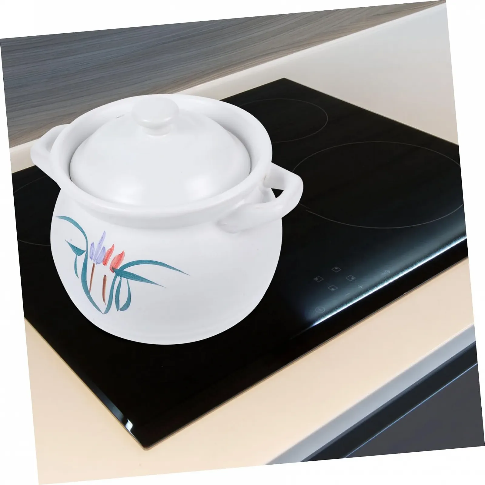 Кастрюля для супа GALPADA керамическая термостойкая с крышкой, фото №8