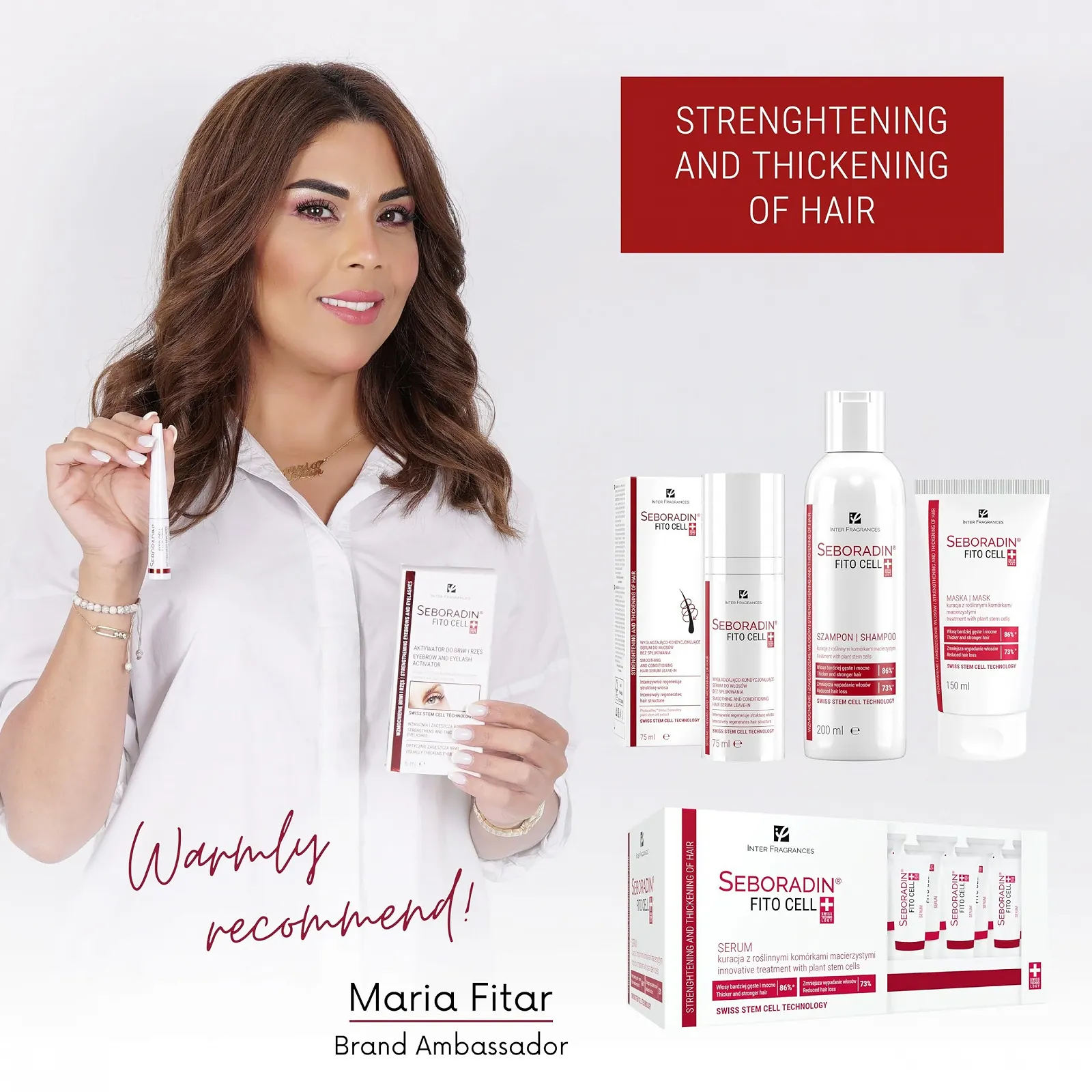 Сироватка Seboradin Fitocell проти випадіння та для росту волосся зі швейцарською технологією стовбурових клітин, 15 тюбиків x 6 г, фото №2