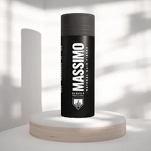 Волокна для волос MASSIMO Derusso Professional 25 г для загущения и маскировки выпадения волос, средне-коричневый цвет synthetic.ua - Фото 1