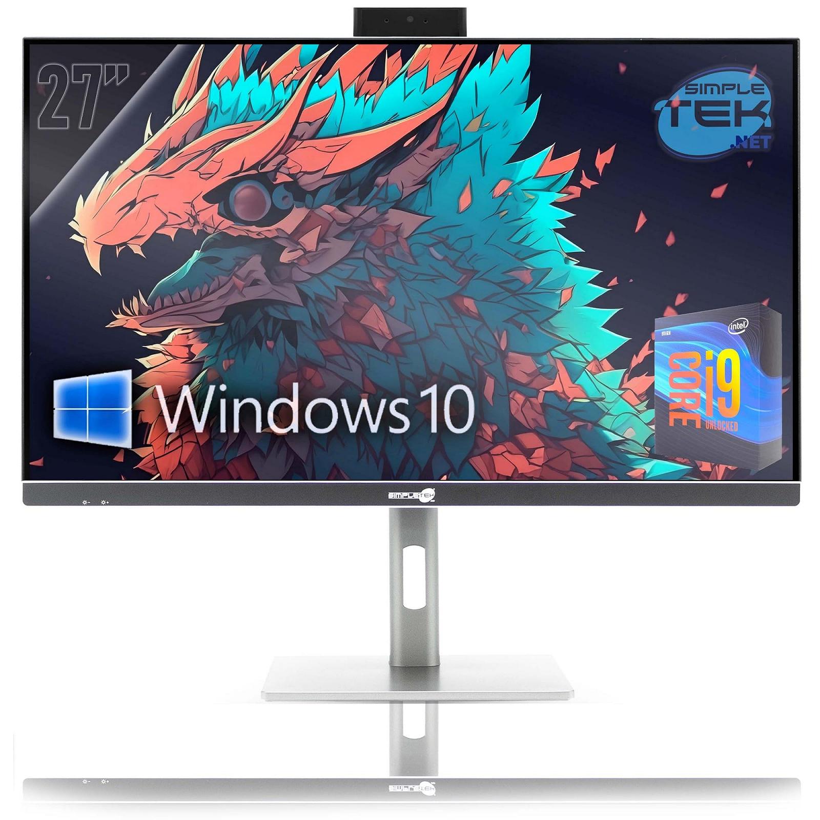 ПК All in One Simpletek 27 Inch 4K Core i9 9th Generation 5.00GHz GTX 1660 6GB GDDR6 Windows 10 Pro 16GB RAM 480GB SSD Gaming, фото №1