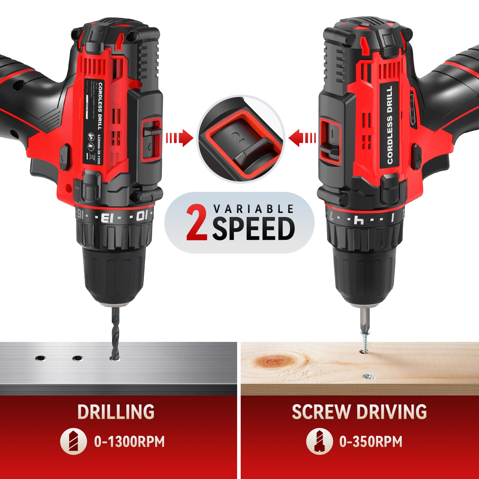 Шуруповерт беспроводной 12V 2000 мА·ч 18+1 крутящий момент 25 Н·м 2 скорости, фото №5 Шуруповерт беспроводной 12V 2000 мА·ч 18+1 крутящий момент 25 Н·м 2 скорости, фото №5