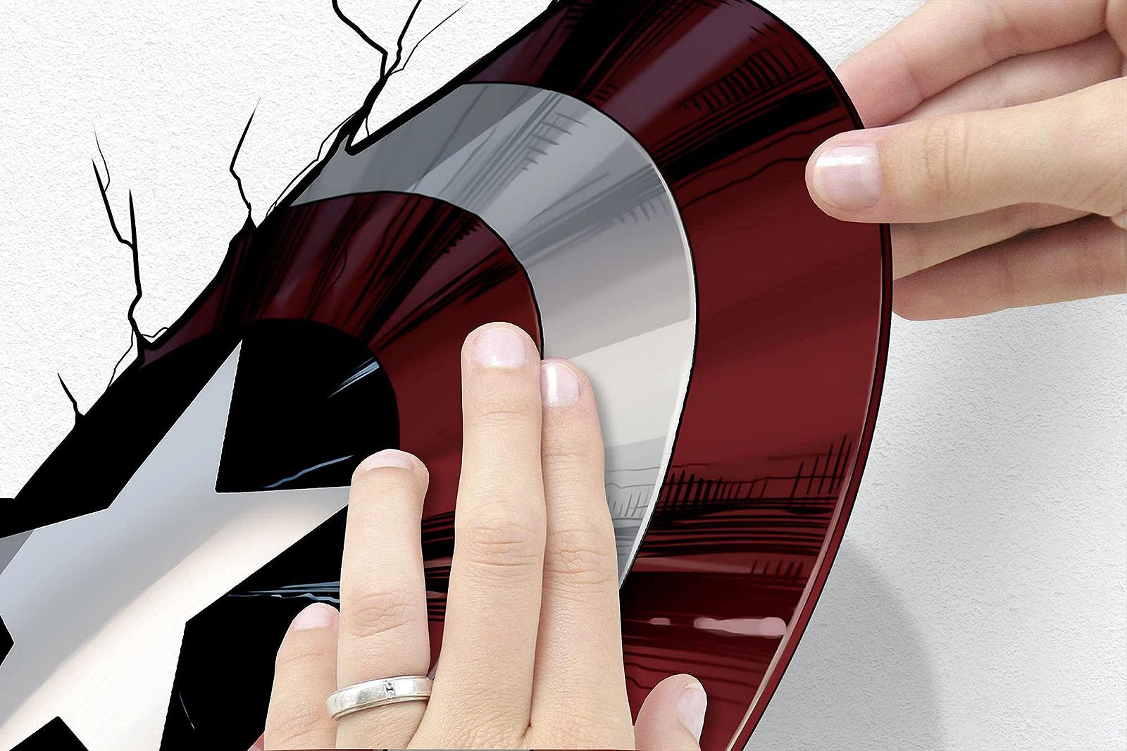 Наклейка на стену Komar Marvel Avengers Hammer & Shield 100 x 70 см 4 шт. Mjölnir Thor 14743h, фото №3