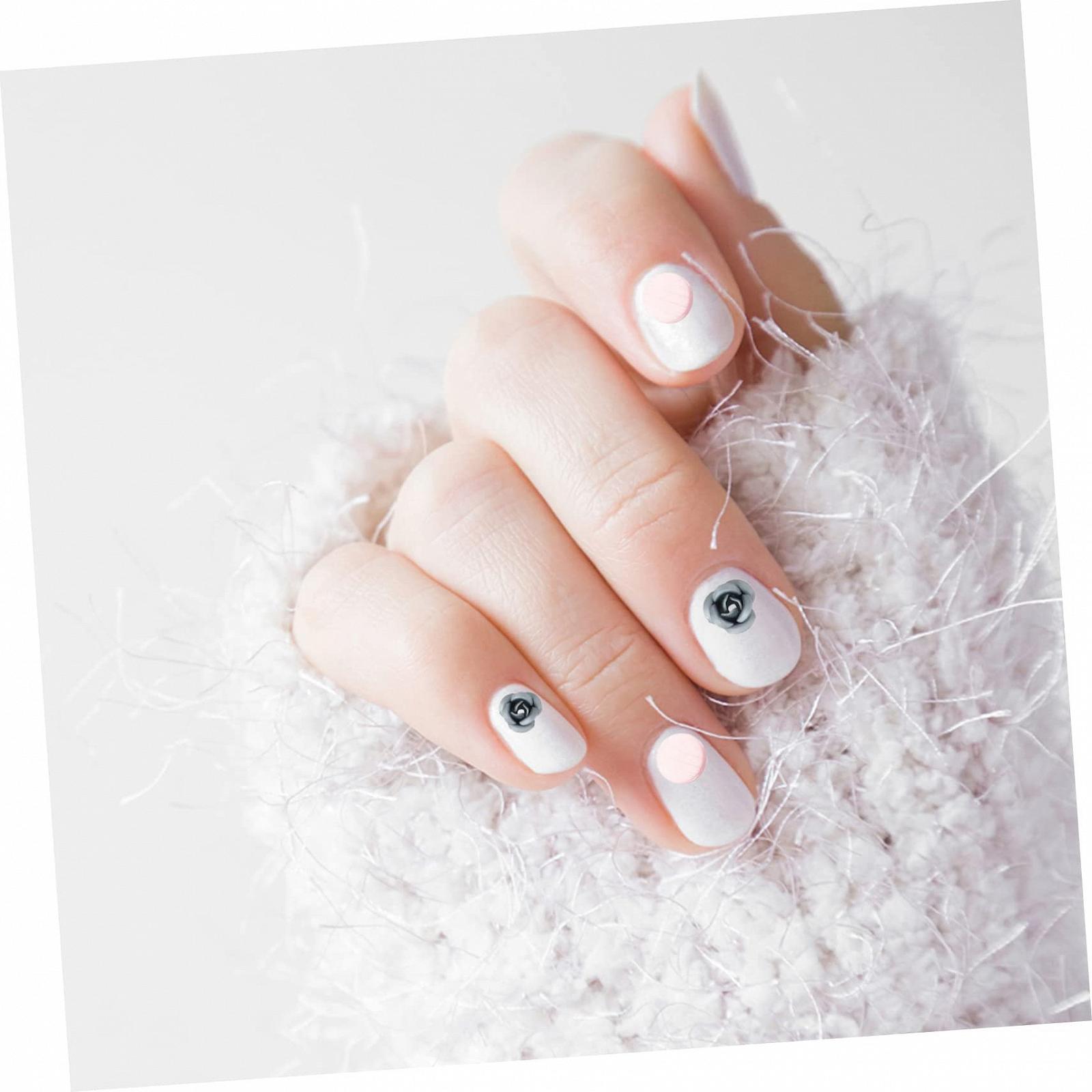 Украшения для ногтей WOONEKY Цветы, подвески, стразы, металлические розы, 5 коробок, фото №9