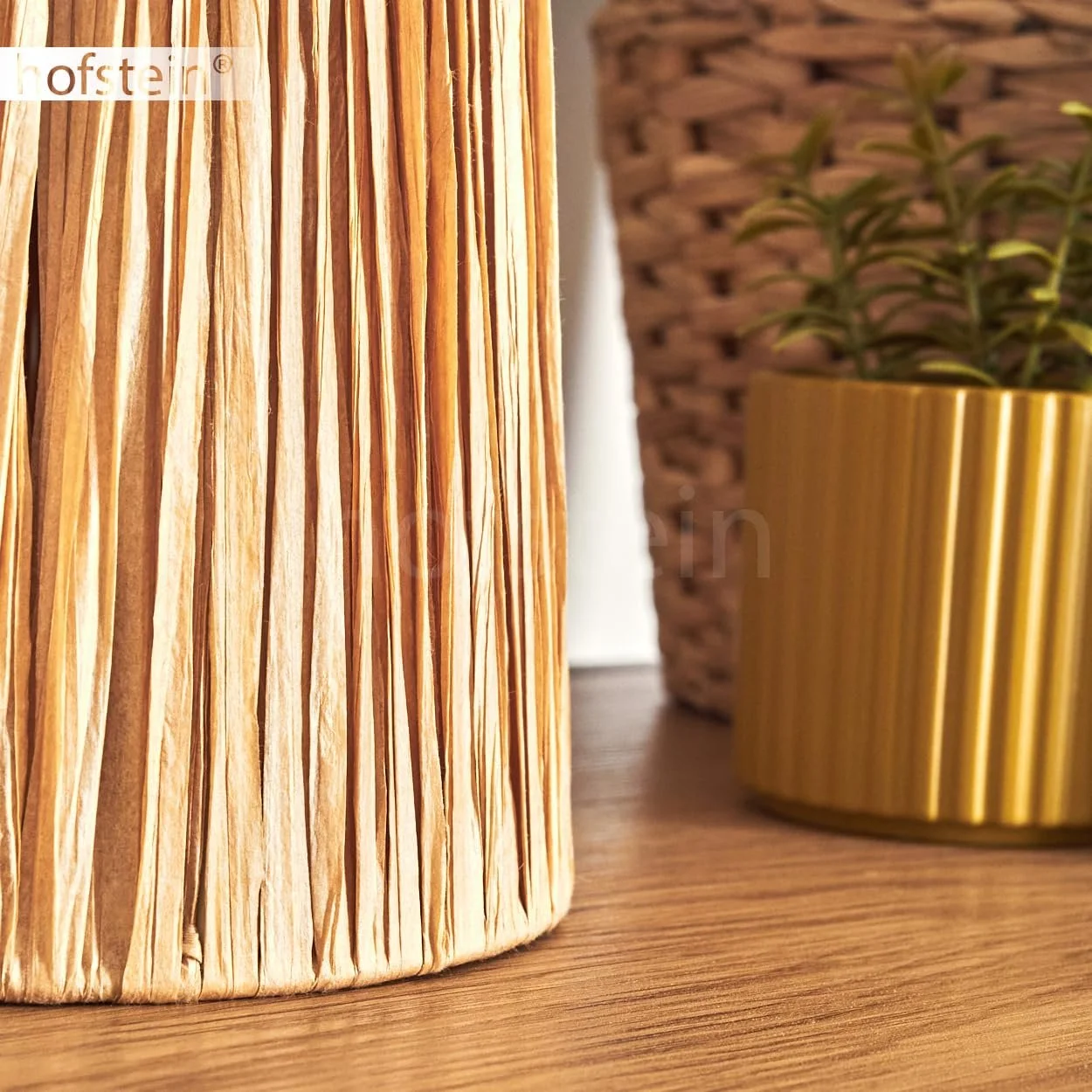 Настільна лампа Paiol Метал / Папір Паперовий плафон 32 см Висота 43 см 1 x E27 Бежевий / Натуральний, фото №7