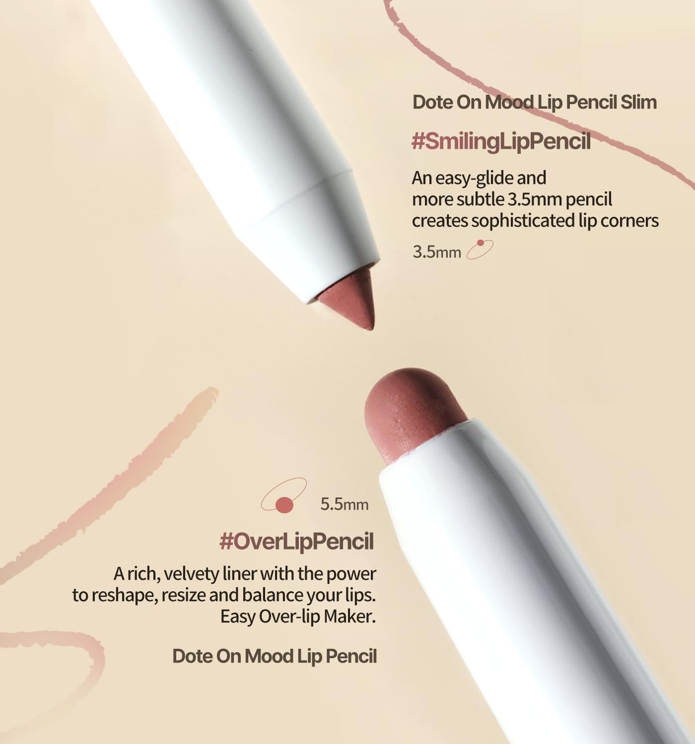 Олівець для губ Heart Percent Dote On Mood 07 Dry Rose, 0,8 г, фото №4