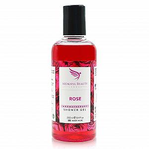 Гель для душу Moksha Pink Rose з ефірними оліями 250 мл - Фото 1